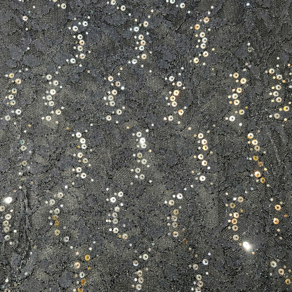 Dressy black and sequin Rabbit Rabbit Rabbit Designs dress size 10. - Picture 3 of 6